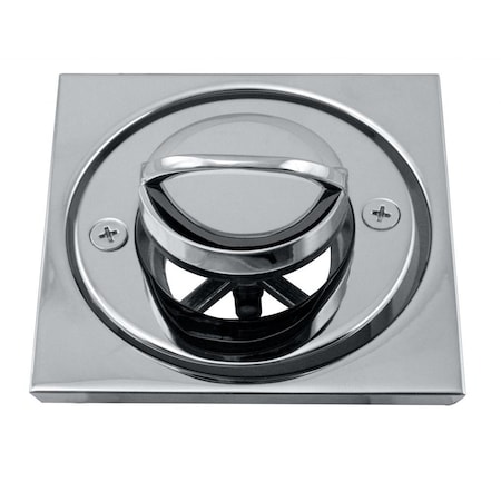 Westbrass Roman Tub Drain Trim W/ 4-1/4" OD Tile Square in Polished Chrome D3201-26